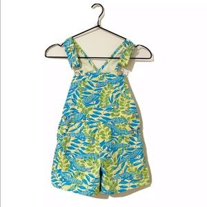 Lilly Pulitzer Alligator Overalls size 4